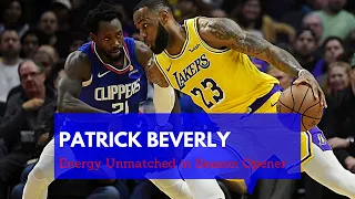 Patrick Beverley Locks up Anthony Davis & Lebron James in Season Opener vs Lakers