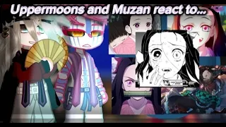 —{Uppermoons and Muzan react to Nezuko 1/1}—{English/Russia}—