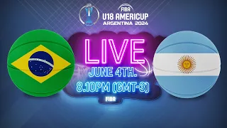 Brazil v Argentina | Full Basketball Game | FIBA U18 AmeriCup 2024