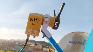 Converting LNB into the most powerful antenna for Wi-Fi networks on earth and very far away