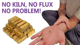 Melt GOLD in 2 minutes, NO KILN, NO BS!!