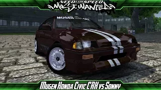 Need for Speed: Most Wanted Mods - Mugen Honda Civic CRX vs. Sonny