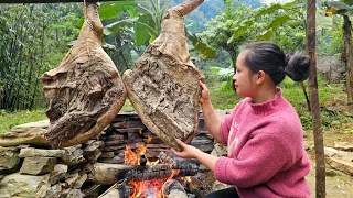 Making Smoked Pork Thighs - Build a bamboo wall to preserve food - Lý Thị Ca