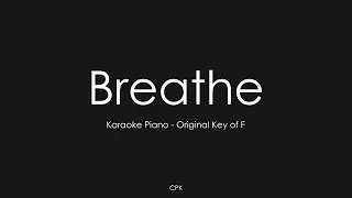 Breathe - Hillsong Worship | Piano Karaoke [Original Key of F]