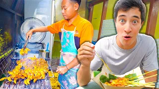 Indonesian Street Food in Bandung!! CRAZY Sundanese BBQ + Frog Legs & Udder Sate!