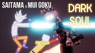 SAITAMA & MUI Goku vs Unkillable Boss Dark soul (Corruption of The Divine) - People Playground