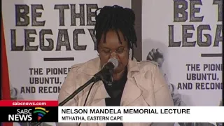 Prof Lumumba delivers the Nelson Mandela memorial lecture, 17 July 2018