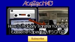 How to Properly Transfer Your Old Cassette Tapes To CD Or MP3 (HQ)