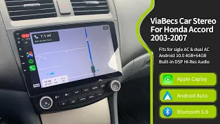 Upgrade Your Honda Accord 2003-2007, ViaBecs Car Stereo Headunit Apple Car Play and Android Auto