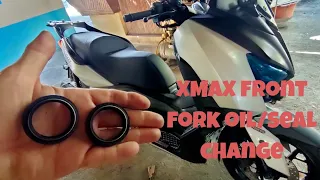 xmax300 front shocks fork oil and oil seal change