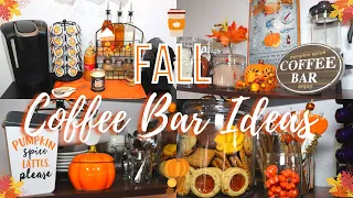 🍁Fall Coffee Bar Ideas☕️How to Decorate Your Coffee Bar for Fall 2023!