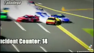 nr2003 dale jr crash in talladega reenactment