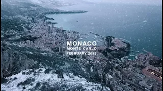 Snow in Monaco - Rare Snowfall Covers Monte-Carlo February 2018