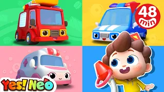 Neo Goes to the Gas Station | Fire Truck, Ambulance | Kids Songs | Starhat Neo | Yes! Neo