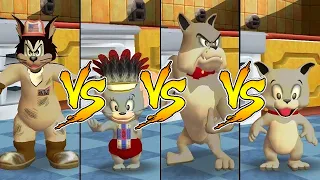 Tom and Jerry in War of the Whiskers Spike Vs Tyke Vs Butch Vs Nibbles (Master Difficulty)