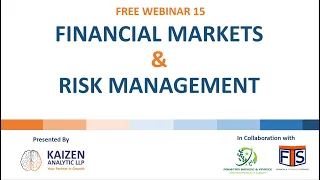 Webinar 15   Financial Markets and Risk Management