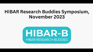 HIBAR Research Buddies Symposium November 2023