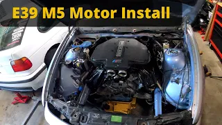 S62 Motor Installation into E39 Touring: E39 M5 Wagon Build Part 7