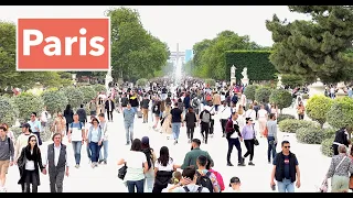 Paris France - HDR walking in Paris - Paris full of tourists - Spring 2023 - 4K HDR 60 fps