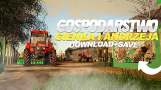 Gospodarstwo Gienka I Andrzeja w FS 19! |DOWNLOAD + SAVE| PLUTYCZE!