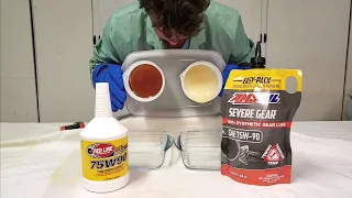RED LINE GEAR OIL vs AMSOIL SEVERE GEAR 75W-90 Cold Flow Challenge