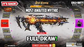 Buying and maxing out Mythic AK117 - Grim Ending full Draw CODM +  full loadouts ..￼