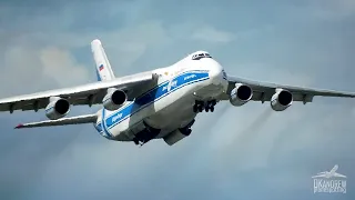 The An-124 smoked on takeoff with all 4 engines.