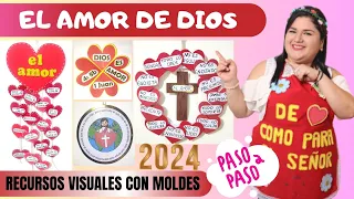 EL AMOR DE DIOS 2024 - 1 CORINTIOS 13 - DIA DEL AMOR Y LA AMISTAD - JESUS NOS AMA - PASO A PASO