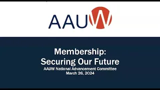 Membership: Securing Our Future