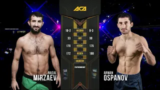 Расул Мирзаев vs. Арман Оспанов | Rasul Mirzaev vs. Arman Ospanov | ACA 105 - Almaty