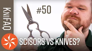 KnifeCenter FAQ #50: Are Scissors Better Than Knives? + Tactical vs Combat, What is SK85 Steel, More