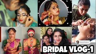 Bridal Vlog-1| A bridal day in my life | In Tamil | Kaviya Karun💜