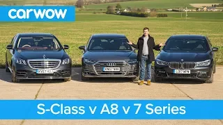 Mercedes S-Class vs Audi A8 vs BMW 7 Series review - which is the best? | carwow Reviews