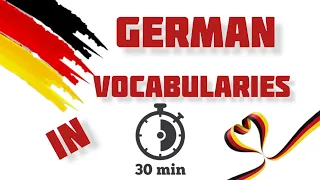 German words : learn german vocabulary in 30 minutes