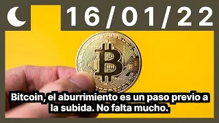 Bitcoin, el aburrimiento es un paso previo a la subida. No falta mucho.