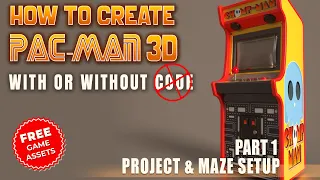 How to make PAC-MAN in Unity - Project & Maze Setup -  Unity Pac-man 01