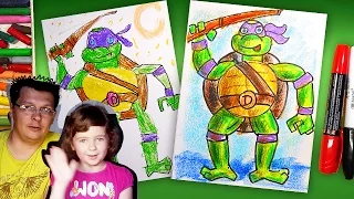 Как рисовать Черепашку Ниндзя Донателло | How to draw ninja turtles | Урок рисования для детей