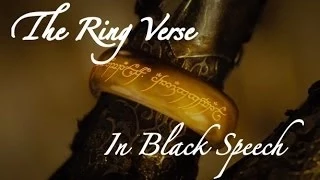 The Ring Verse (In Black Speech)