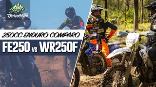 250cc Enduro Comparo: Husqvarna FE250 vs Yamaha WR250F