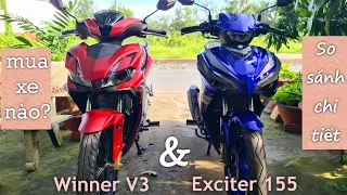 Honda Winner X V3 và Yamaha Exciter 155vva nên mua xe nào? So sánh chi tiết Winner V3 và Exciter 155