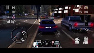 Driving school mission 6 in paris|bmw|level 6|parisDriving game|iphone 13 pro max|driving in night