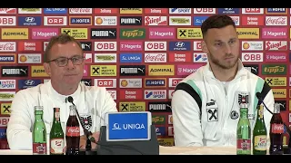 ÖFB Pressekonferenz mit Teamchef Ralf Rangnick & Marko Arnautović vor dem Länderspiel gegen Serbien