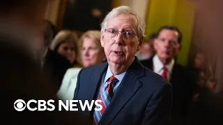 Mitch McConnell says he's "fine" after freezing up during press conference