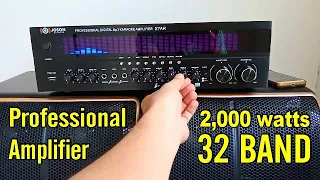 Joson Star Professional Amplifier Review and Soundtest | 2000watts PMPO