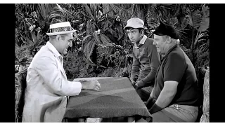 Thurston Howell III & The Skipper Set Up for High Stakes Poker - Gilligan's Island - 1964