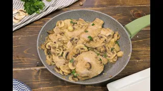 Scaloppine ai funghi cremose: la ricetta facile da preparare