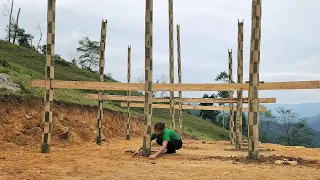 How to design and build a two-story bamboo house in 2024 | Lý Tiểu Lưu Cao