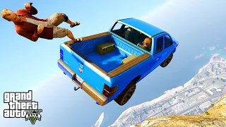 GTA 5 Crazy Jumps/Crashes #3 with Van Vehicles (GTA 5 Mount Chiliad Crashes)