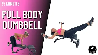 FULL BODY DUMBBELL WORKOUT with (SpoxFit Adjustable Weight Bench)
