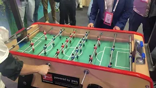 Présentation d’un proof of concept d’analyse en temps réel d’un match de babyfoot par AWS à Vivatech